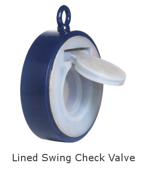 lined swing check valve