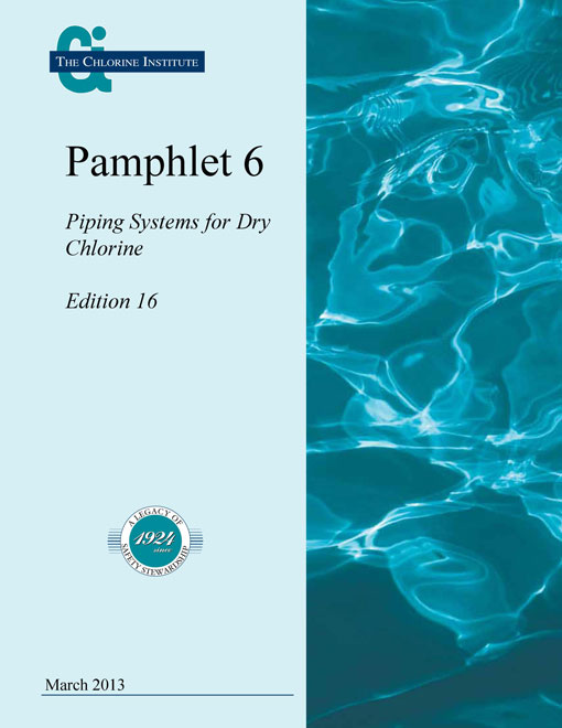 Chlorine Institute Pamphlet 6 Rewrite Task Group CHEMFLOW Products, LLC