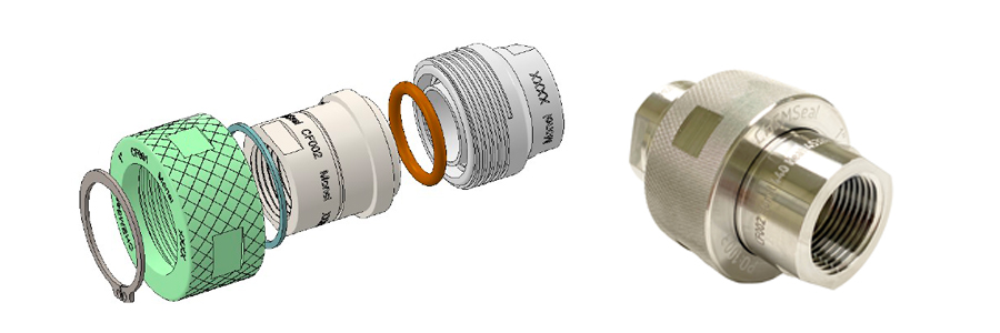 CHEMSeal Exploded View Coupling